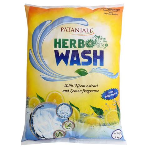 Patanjali Herbo Wash Neem Lemon Detergent Powder Kg Jiomart