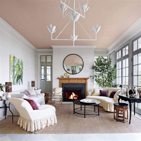 Vaulted Ceiling Living Room Paint Color | Shelly Lighting