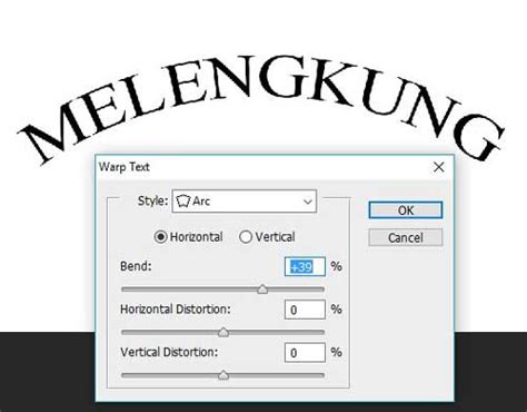 Tutorial Membuat Tulisan Melengkung Di Photoshop Kuliah Desain