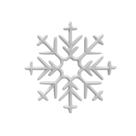 Snow Crystal D Render Png