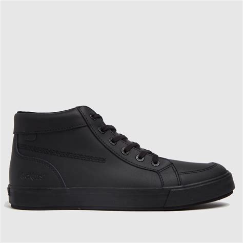 Kickers Black Tovni Hi Mono Shoes - ShoeFreak