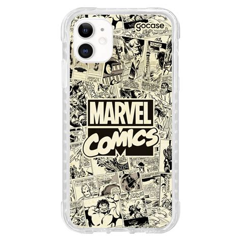 Capa Capinha Gocase Anti Impacto Slim Para Para Iphone Marvel Comics