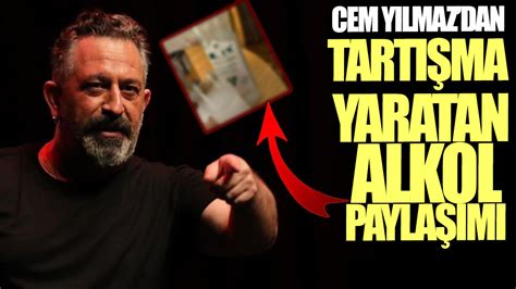 Cem Yılmazdan tartışma yaratan alkol paylaşımı