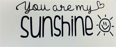 You Are My Sunshine Decal - Etsy