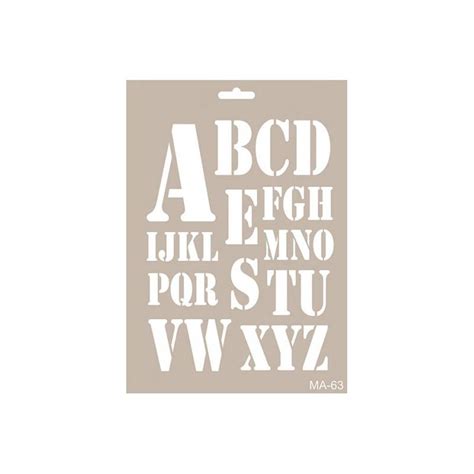 Cadence Stencil Letras Militar Doble A Atelier