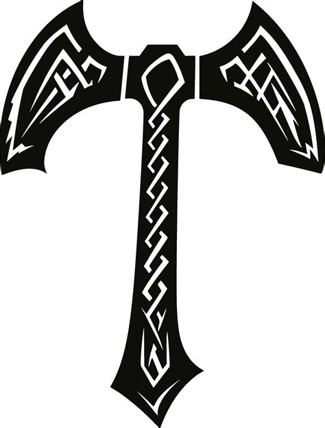 Viking Battle Axe Weapon Axe Viking Axe In Vector Ai Generated