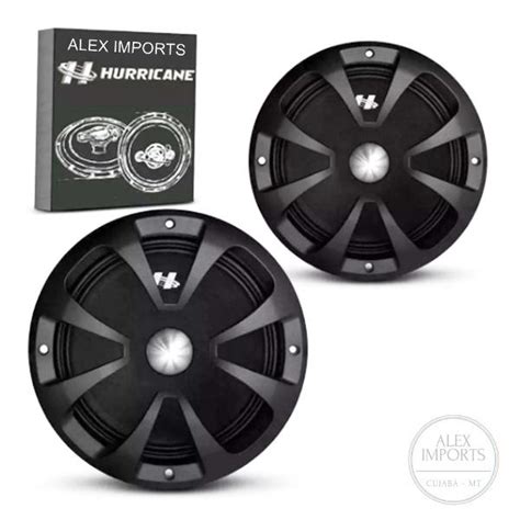 Par Alto Falante Woofer Midbass Hurricane Pro Mb Posot Class