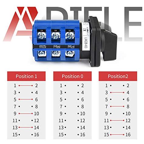 Snapklik Changeover Selector Switch 20A 3 Position 16 Terminals