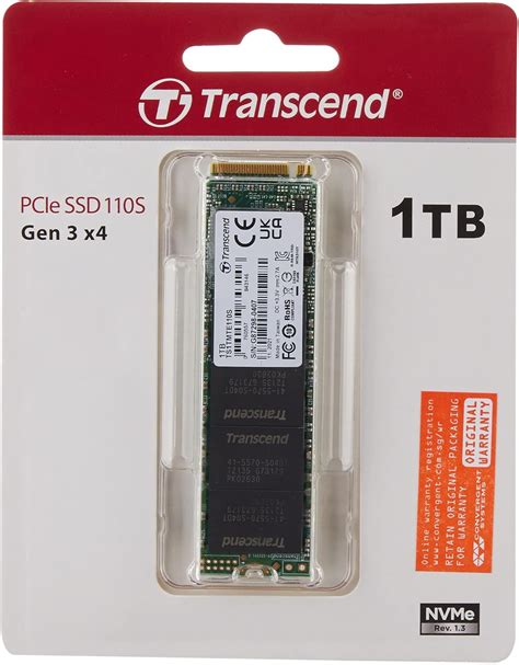 Transcend MTE220S SSD M 2 PCIe Gen3 X4 NVMe 1TB Con DRAM Cache