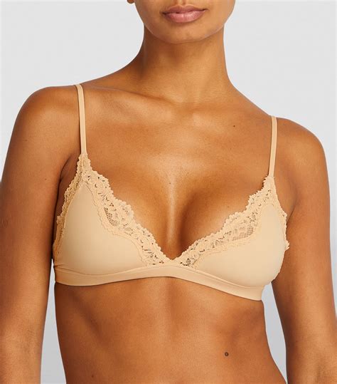 Womens Skims Nude Lace Trim Fits Everybody Triangle Bralette Harrods Us