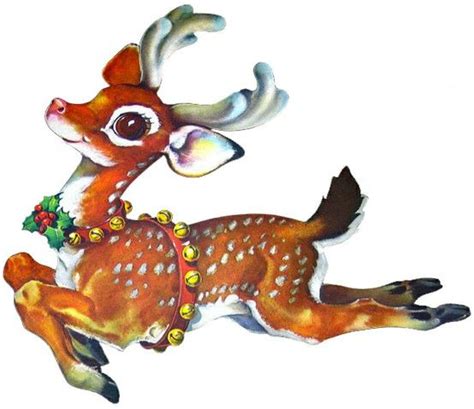 Vintage Reindeer Retro Christmas Christmas Deer