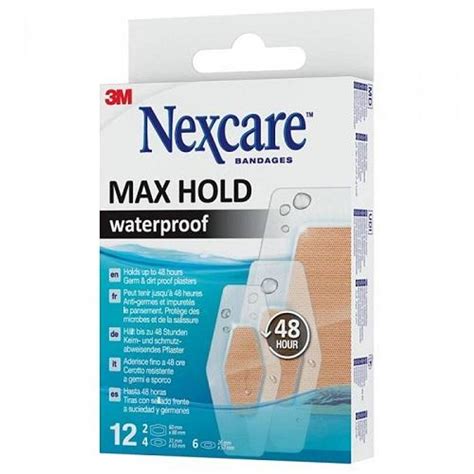 Nexcare max hold waterproof 12 stk - ApotekDirekte.no