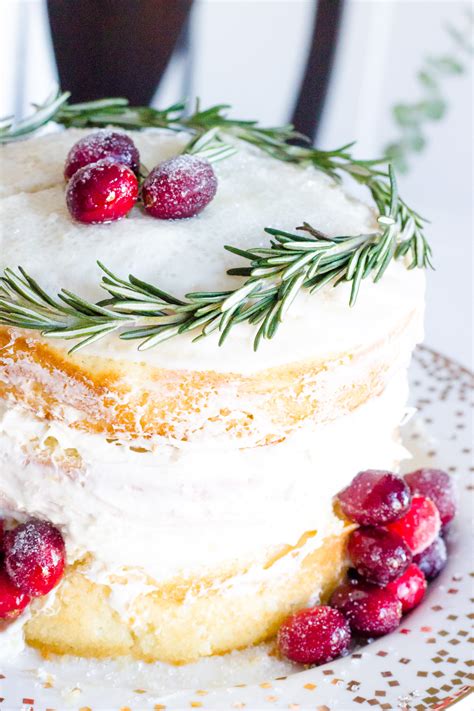 Naked Holiday Cake Recipe Shining On Design