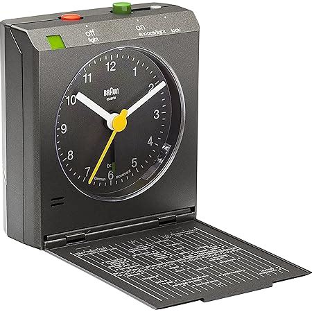 Braun Grande Horloge Murale Analogique Classique Pour Le Fuseau Horaire