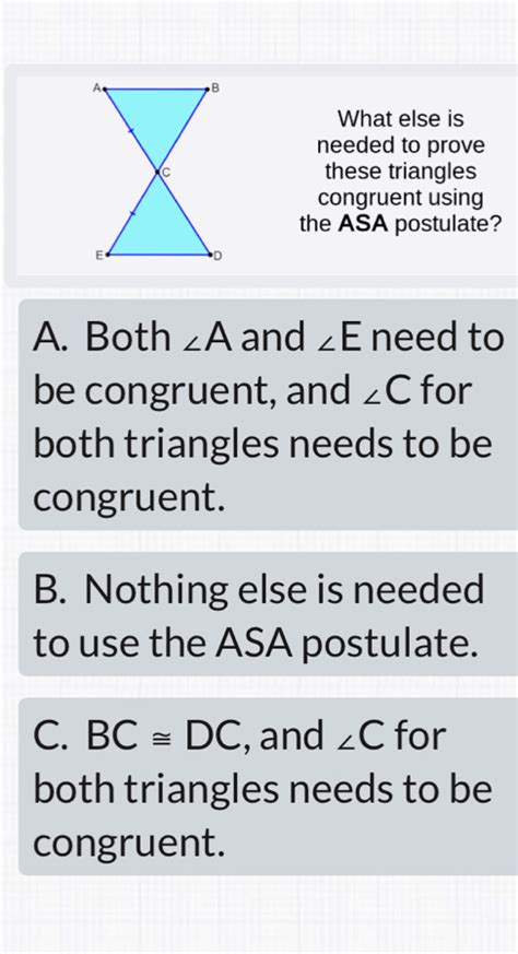 What Else Is Needed To Prove These Triangles Congr Gauthmath