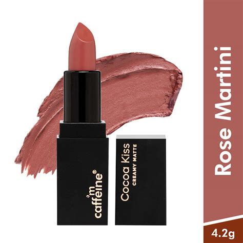 Buy MCaffeine Cocoa Kiss Creamy Matte Nude Lipstick With Cocoa Butter Rose Martini 4 2g