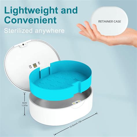 portable retainer case  drying vent holes  clip  invisalign