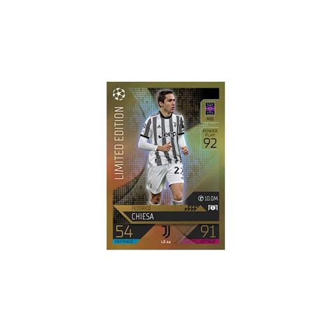 Offer Soccer Cards Federico Chiesa Limited Edition Juventus Topps Match