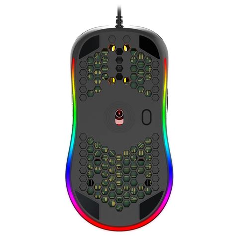 Hxsj X Hollow Honeycomb Shaped Macro Programming Gaming Wired Mouse