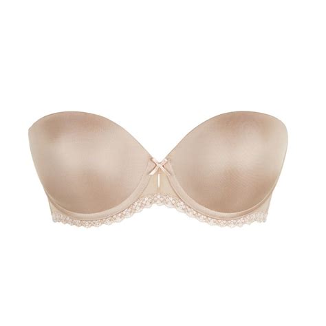 Podprsenka B TEMPT D FAITHFULLY YOURS STRAPLESS PUSH UP NUDE Caresse