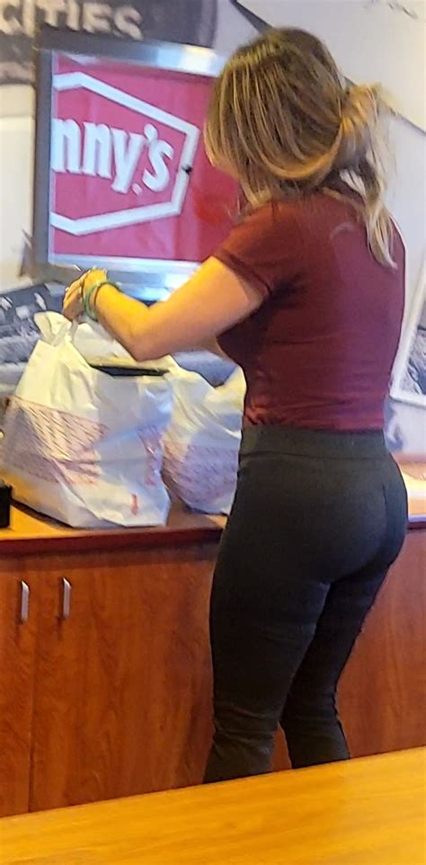 SMOKIN HOT Dennys Manager HUGE SHIRT BUSTING BOOBS Rd Times A Charm