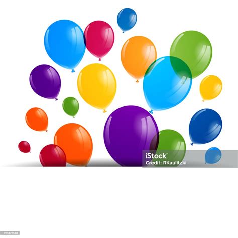 Vector Colorful Balloons Stock Illustration Download Image Now 2015