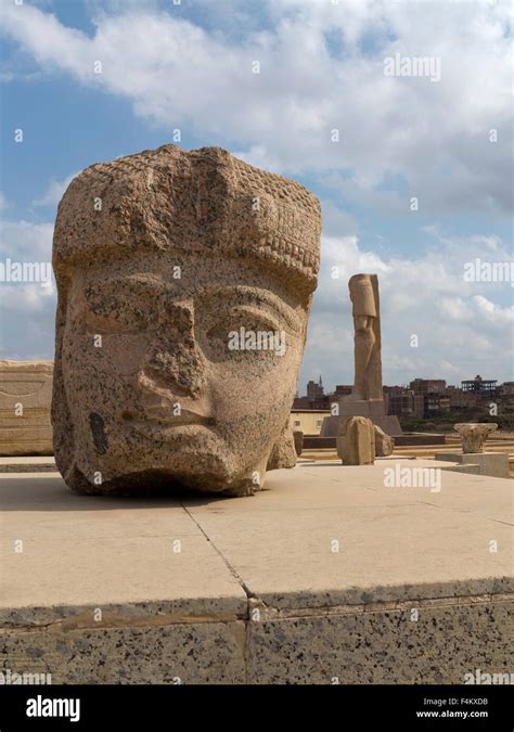 The site of ancient Bast, Tell Basta, classical Bubastis southeast of Zagazig in the Nile Delta ...