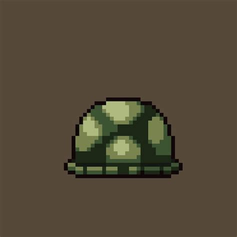 Premium Vector | Turtle shell in pixel art style