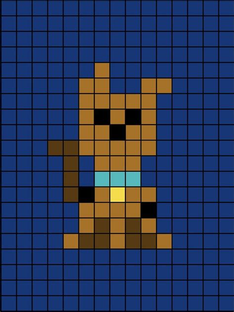 Scooby Doo Pixel Art Easy Pixel Art Pixel Art Pixel Art Design