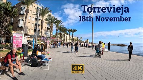 4K Torrevieja Costa Blanca Saturday Morning Walking Tour