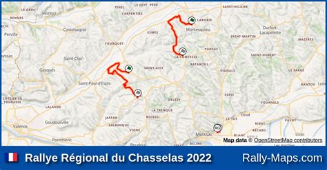 Mapy Zaplanuj Rallye Régional du Chasselas 2022 Coupe RajdTrasa pl