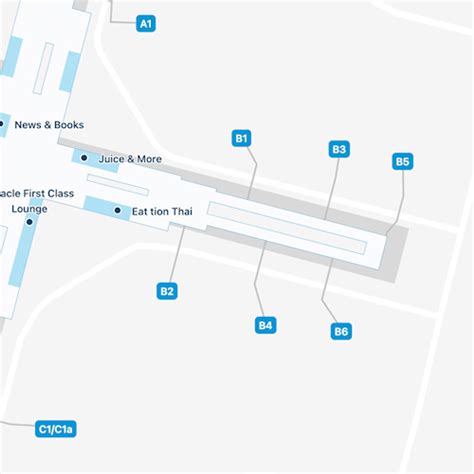 Bangkok Airport Concourse B Map & Guide