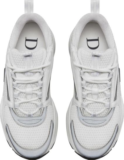 Dior White & Silver 'B22' Sneakers | INC STYLE