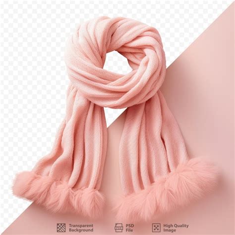 Premium Psd Gorgeous Winter Scarf On Transparent Background