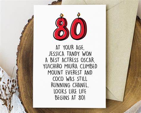 Funny 80th Birthday Card Printable 80th Birthday T For Men Etsy India