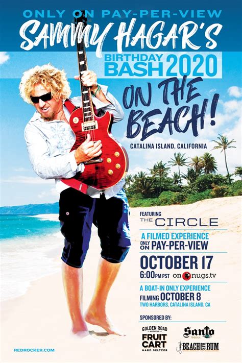 Sammy Hagar Birthday Bash 2024 Tickets - Berry Violante