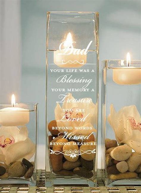 Custom Memorial Candle Holder Memorial Memorial Candle Tribute in ...