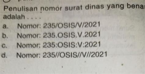 Detail Cara Penulisan Nomor Surat Yang Benar Koleksi Nomer 10