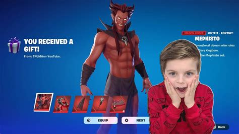 Gifting My Year Old Kid New Fortnite Marvel Skin Unlocking Mephisto