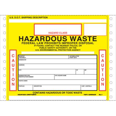 Hazardous Waste Container Label