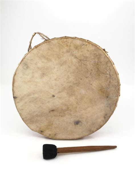 Lot Native American Rawhide Double Sided Drum