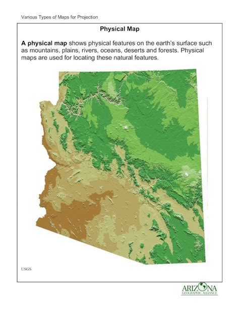 Pdf Physical Map A Physical Map Shows Physical Features On The