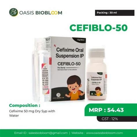 Cefixime Cefiblo Oral Suspension 25 Mg Treatment Bacterial