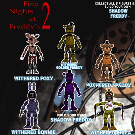 So Heres My Custom Fnaf 2 Action Funko Figures Edit All Made By Me Except Bb Which Is Official