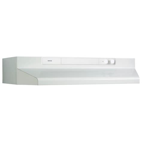 Broan Nutone Broan Bu3 Series 30 Inch Under Cabinet Range Hood 260 Max Blower Cfm White The