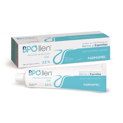 Far Bpollen Gel 25 Y 5 Peróxido De Benzoilo 60 G Pb Piel Bella