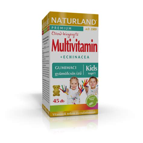 NATURLAND MULTIVITAMIN ECHINACEA GUMITABL 45X PATIKATT Patika Egy