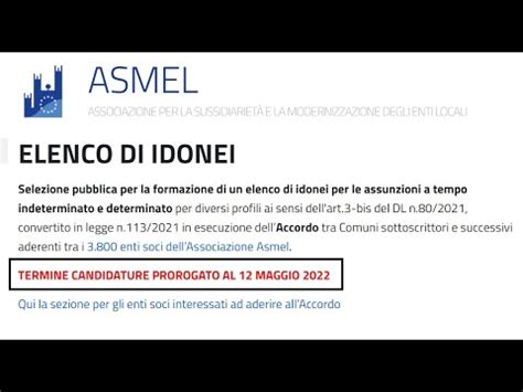 Elenco Idonei ASMEL Illustrazione Del Bando Concorso E Corso 5 5