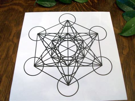 85x85 Archangel Metatron Sacred Geometry Crystal