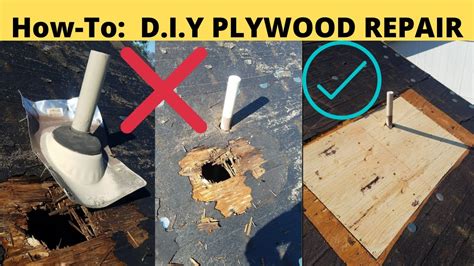 How To Repair Damaged Roofing Plywoodroof Repair Step By Step Youtube